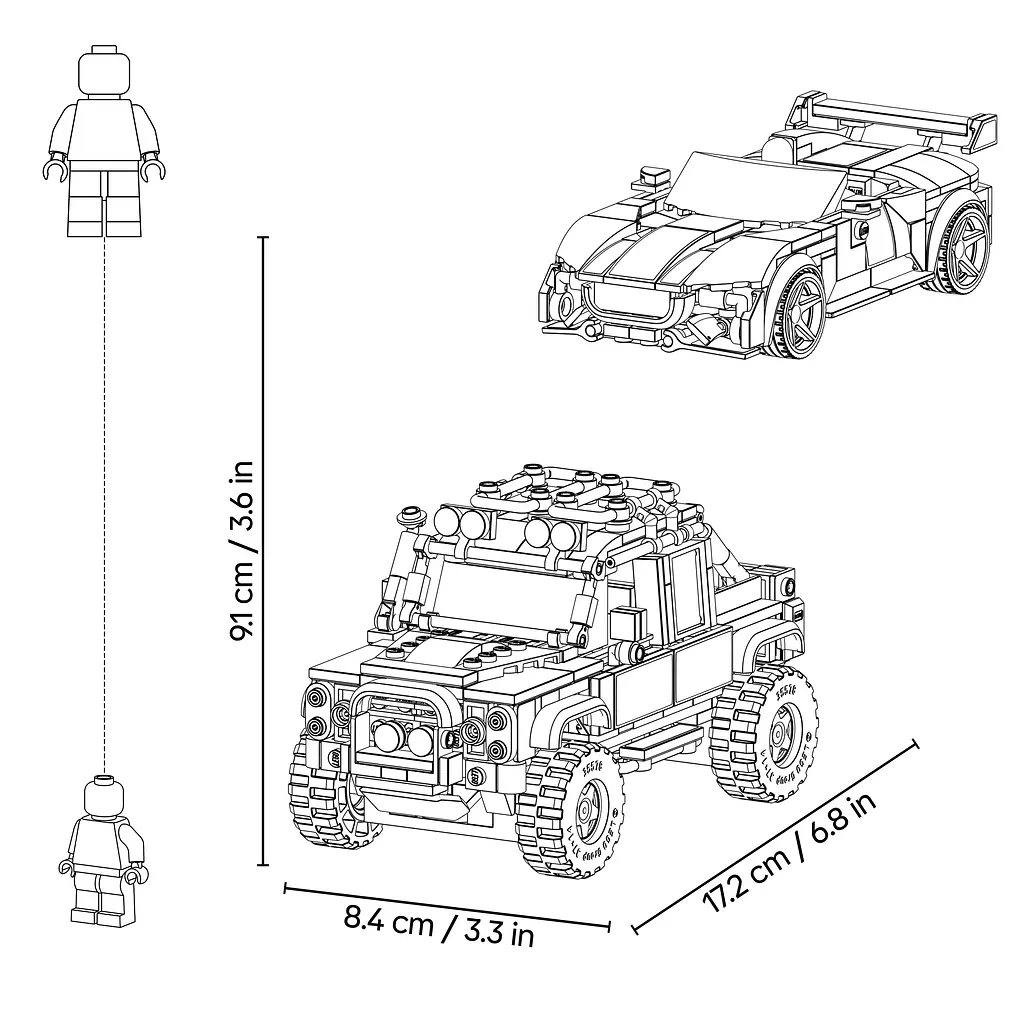 Конструктор LEGO Speed Champions Jaguar Project 7 та Land Rover Defender 740 ел. (77264) - фото 17
