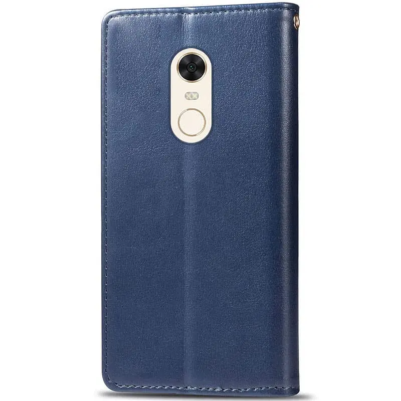 Кожаный чехол-книжка GETMAN Gallant (PU) для Xiaomi Redmi 5 Plus / Redmi Note 5 (Single Camera) Синий - фото 4