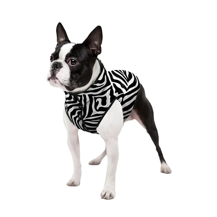 Курточка для собак Collar Waudog Clothes, рисунок "Зебра", L65, В 87-90 см, С 60-65 см - фото 3