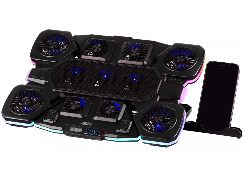 Охолоджувальна підставка для ноутбука до 17,3 дюймів 2E GAMING CPG11 11xfans - фото 2
