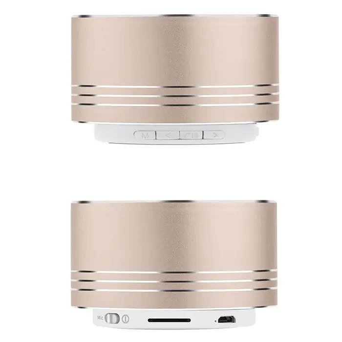 Колонка беспроводная Bluetooth HOCO BS5 Swirl Tarnish Золотая - фото 3