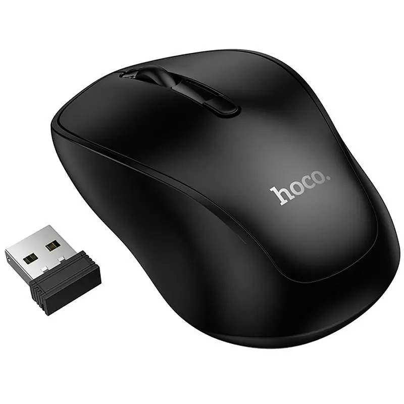 Миша бездротова Hoco GM41 Exciting Bluetooth + 2.4G Black - фото 2