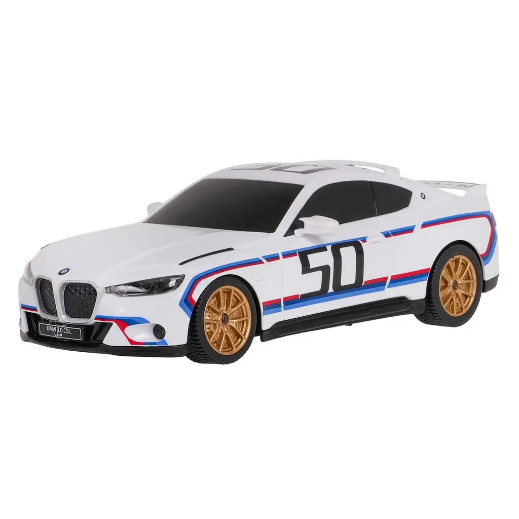 Машинка RASTAR BMW 3.0 CSL R/C 1:24 белый 92900 - фото 4