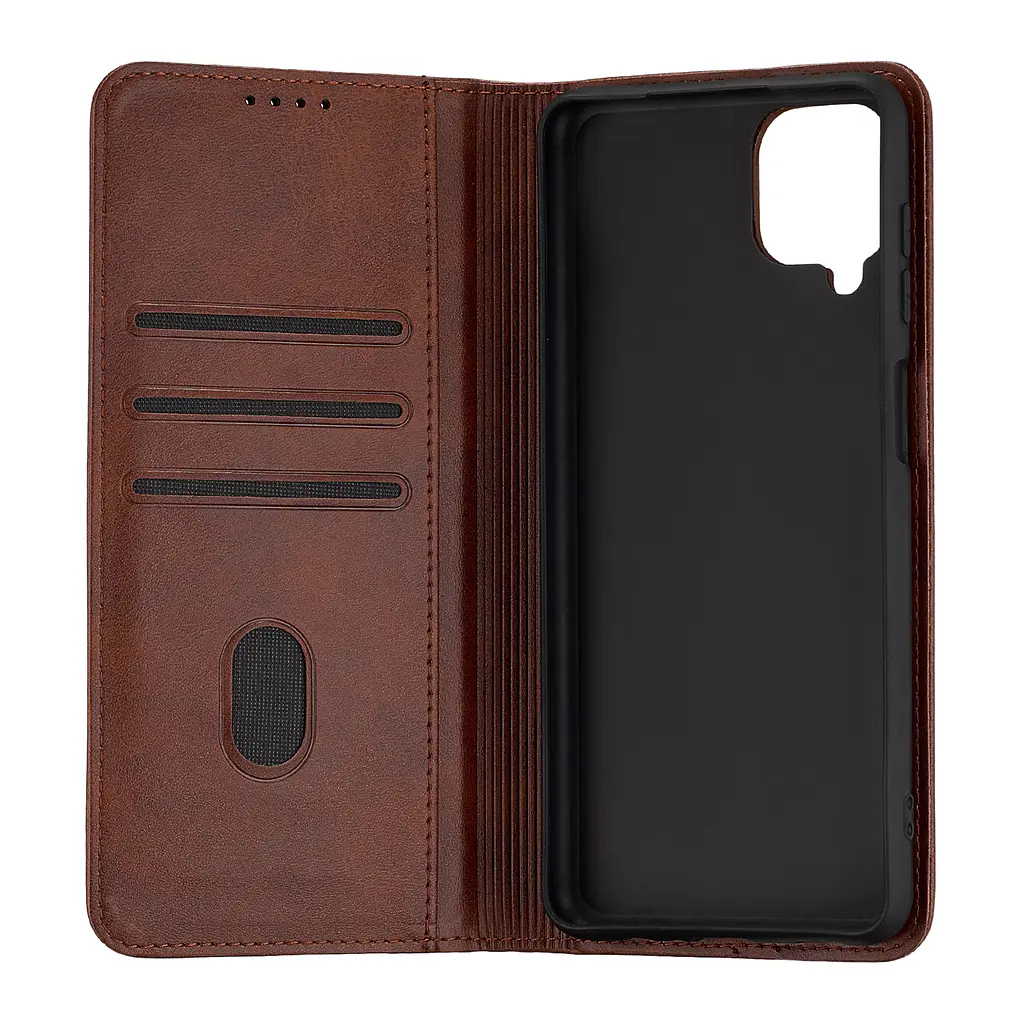 Чохол-книжка Premium Samsung A12/M12 (A125/M127) Dark Brown - фото 2