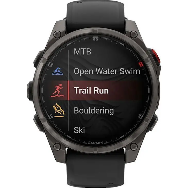 Смарт-годинник Garmin Fenix 8 Pro AMOLED Sapphire 47mm Carbon Gray DLC Titanium with Black/Pebble Gray Silicone Band (010-03198-01) [145042] - фото 2