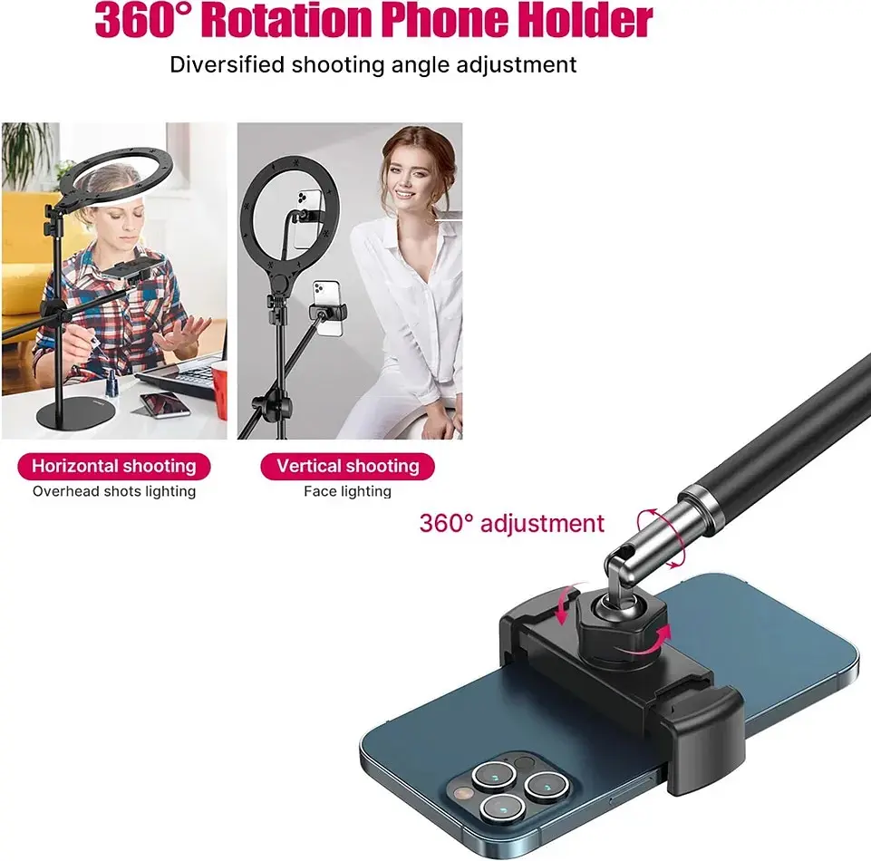 Кольцевая LED лампа Ulanzi T1 26см (UV-2517) [81645] - фото 8