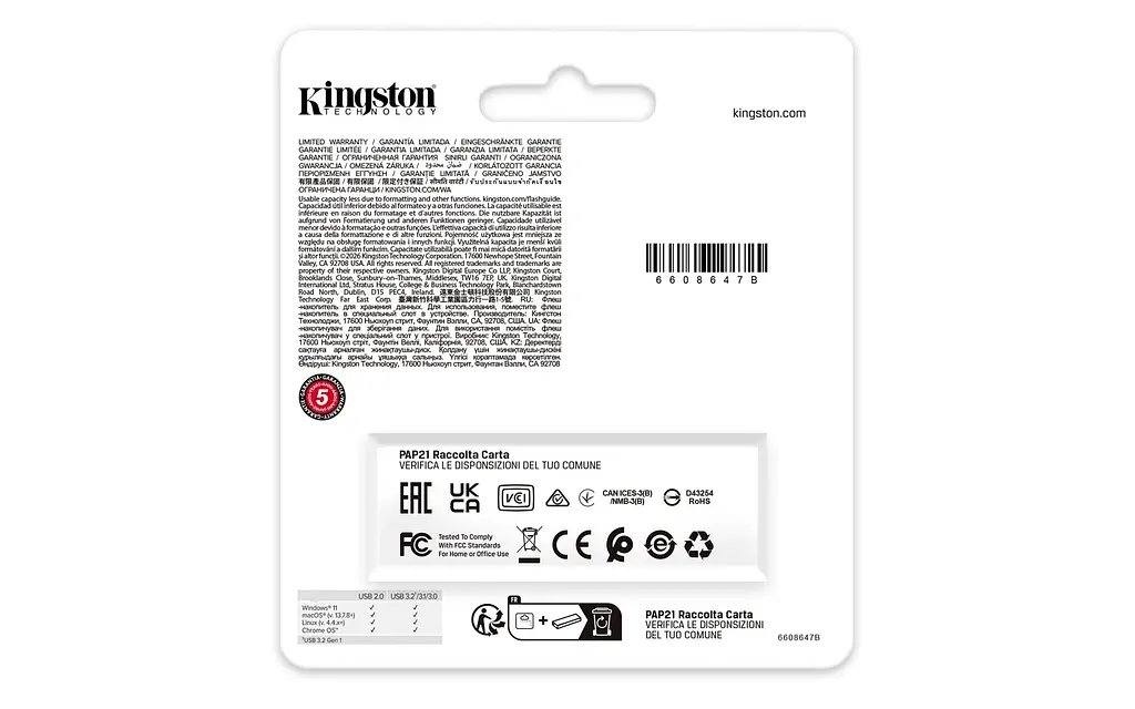 Флеш-накопичувач USB3.2 512GB Kingston DataTraveler Exodia Black (DTXG2/512GB) - фото 6