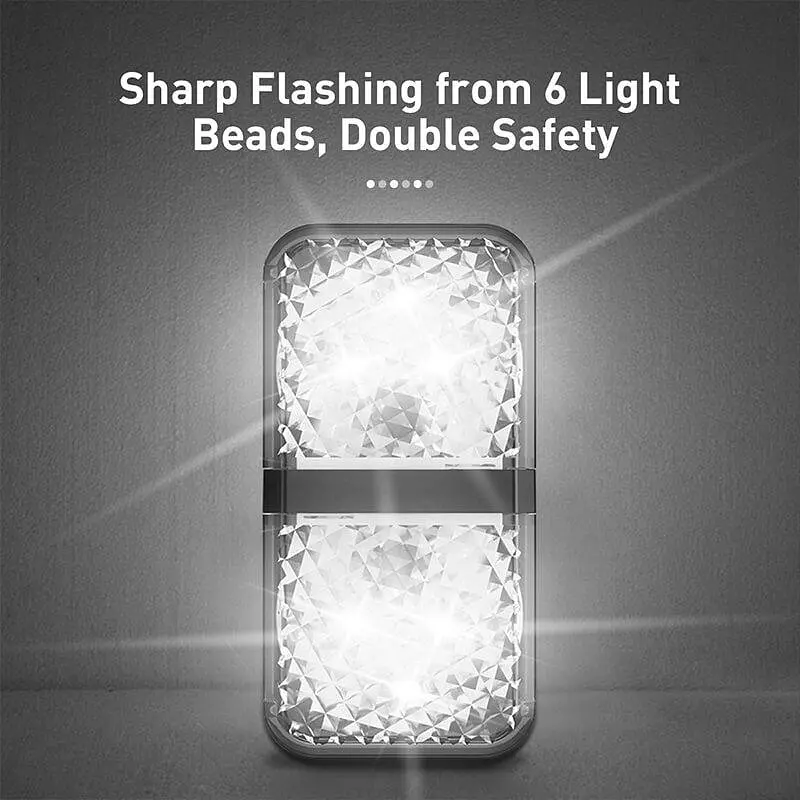 Індукційна LED-підсвітка дверей авто BASEUS Door open warning light (2pcs/pack) (CRFZD-01) - фото 4