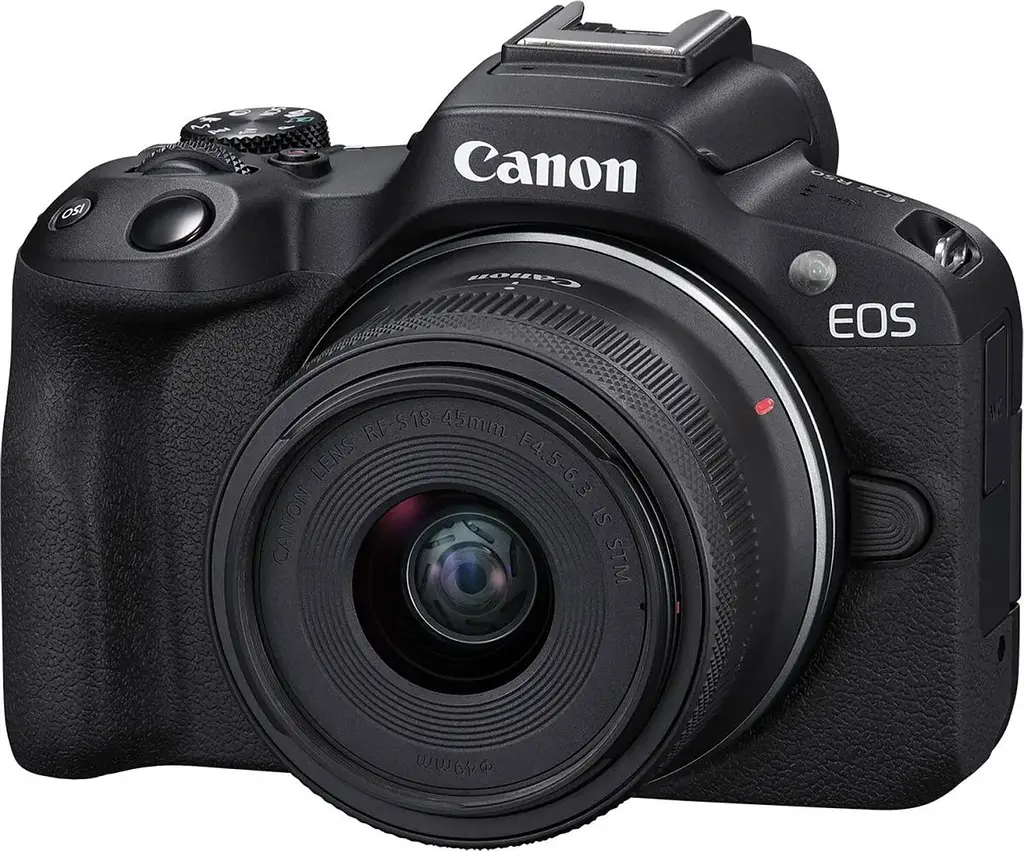 Бездзеркальний фотоапарат Canon EOS R50 Kit RF-S 18-45mm f4.5-6.3 IS STM Black (5811C033) [87221] - фото 2