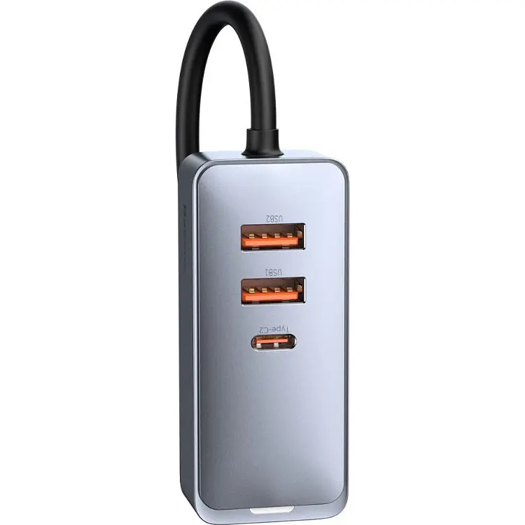 Автомобильное зарядное устройство Baseus Share Together PPS 2U+2C Gray (CCBT-A0G) [110002] - фото 4