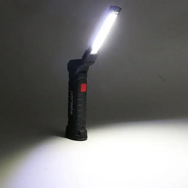 Акумуляторний ліхтар лампа світильник WORKLIGHT W-52 складаний (від USB/з МАГНІТОМ/з гачком) - фото 2