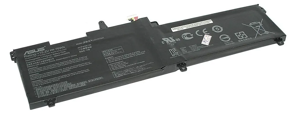 Акумулятор для ноутбука Asus C41N1541 ROG GL702VM 15.2V Black 5000 mAh - фото 2