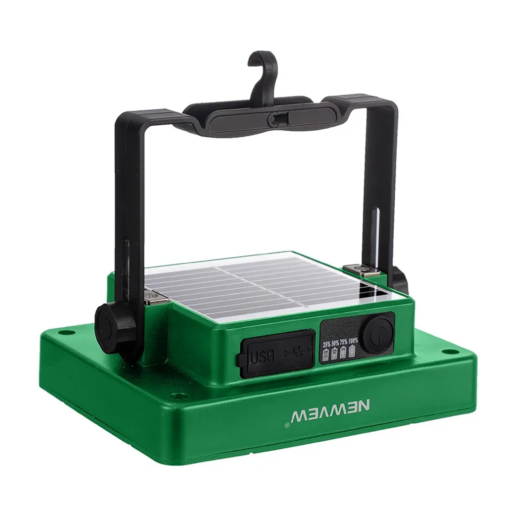 Ліхтар NEWVEW NV-S8 50W Solar Panel 1500mAh Green (NWVW-NV-S8-GN) - фото 3