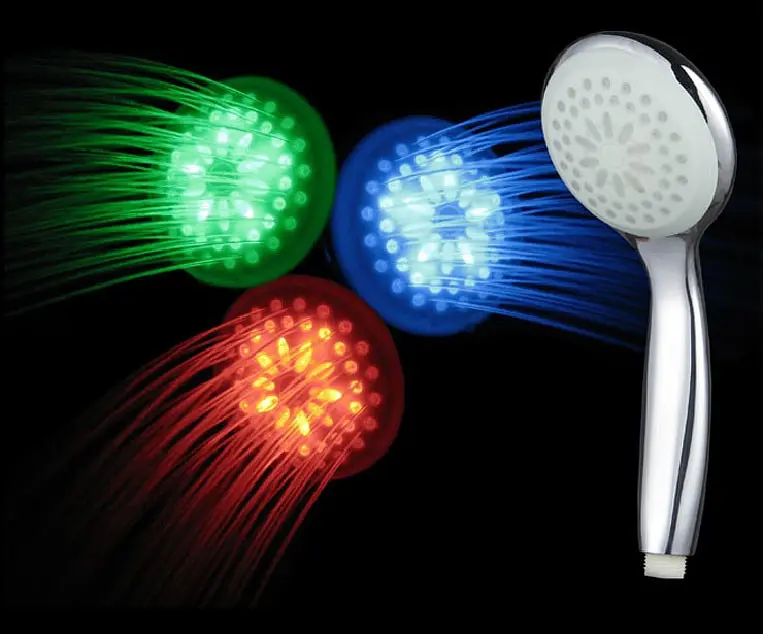 Світлодіодна насадка для душу Led Shower Душова лійка з підсвіткою, що змінюється від температури води - фото 2