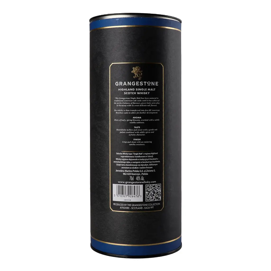 Виски Grangestone Bourbon Cask Single Malt GB 40% 0.7 л - фото 3