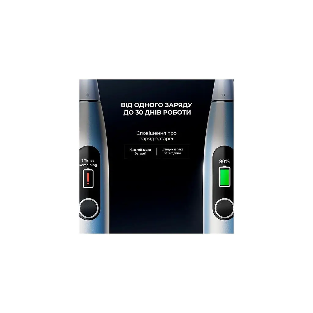 Щітка електрична зубна Xiaomi OClean X Plus Pro Digital Smart Sonic Electric Toothbrush срібляста (6970810556179) - фото 8