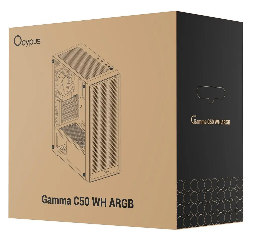 Корпус Ocypus Gamma C50 ARGB White (GAMMA-C50-WHG400XX-GL) - фото 11