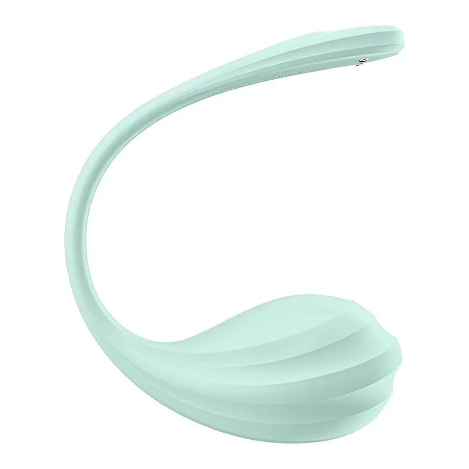 Смарт-віброяйце Satisfyer Smooth Petal Connect App Mint - фото 3