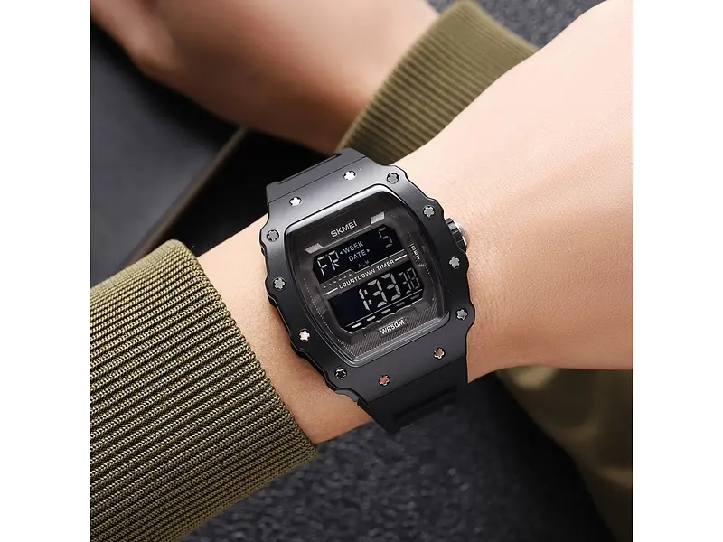 Чоловічий наручний годинник 2296MTBKBK Matte Black Skmei acs0030043 - фото 5