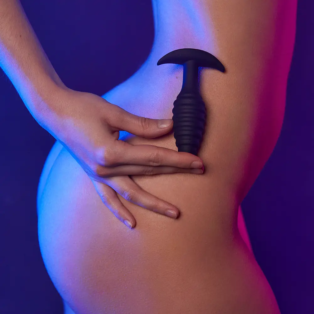 Анальна пробка Dorcel Spiral Plug 10.6 см (чорний) - фото 9