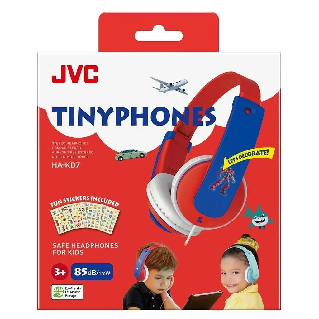 Навушники JVC HA-KD7 Red Blue (for Kids) (HA-KD7-RNE) - фото 2