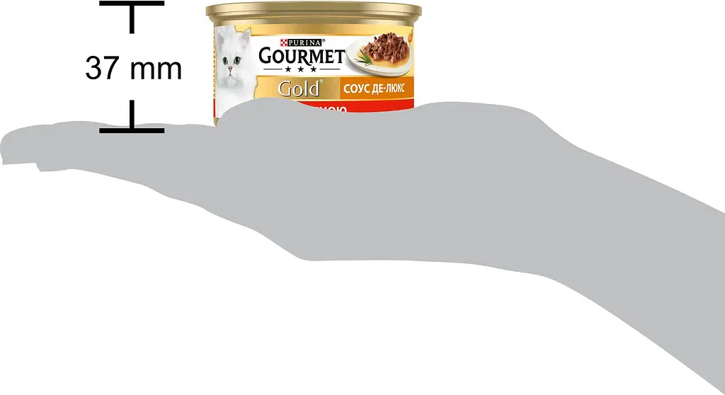 Упаковка влажного корма для кошек Gourmet Gold Кусочки в соусе с говядиной 1.02 кг (85 г x 12 шт.) - фото 6