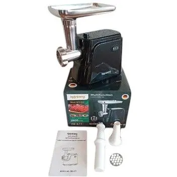 Мясорубка Rainberg RB-677 2600 Вт реверс шнековая насадка для теста черная (RB-677_1069) - фото 5