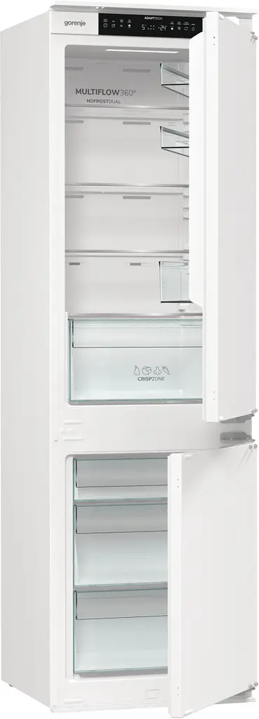 Вбуд. холодильник Gorenje із мороз. камерою Gorenje, 177х55х54см, 2 двері, 176(76)л, А+, NF+, Зона св-ті, Диспл, Білі - фото 6