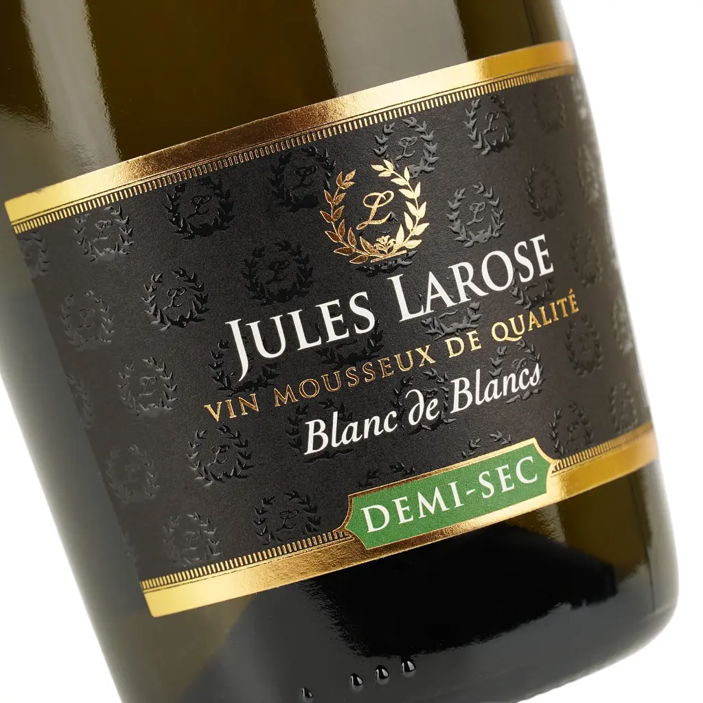 Вино ігристе Jules Larose Blanc de Blancs Demi Sec, біле, напівсухе, 12%, 0,75 л (687240) - фото 5