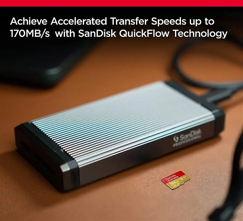 Карта пам`ятi MicroSDXC512GB C10 UHS-I SanDisk Extreme V30 U3 R190/W130MB/s + SD (SDSQXAV-512G-GN6MA) - фото 6
