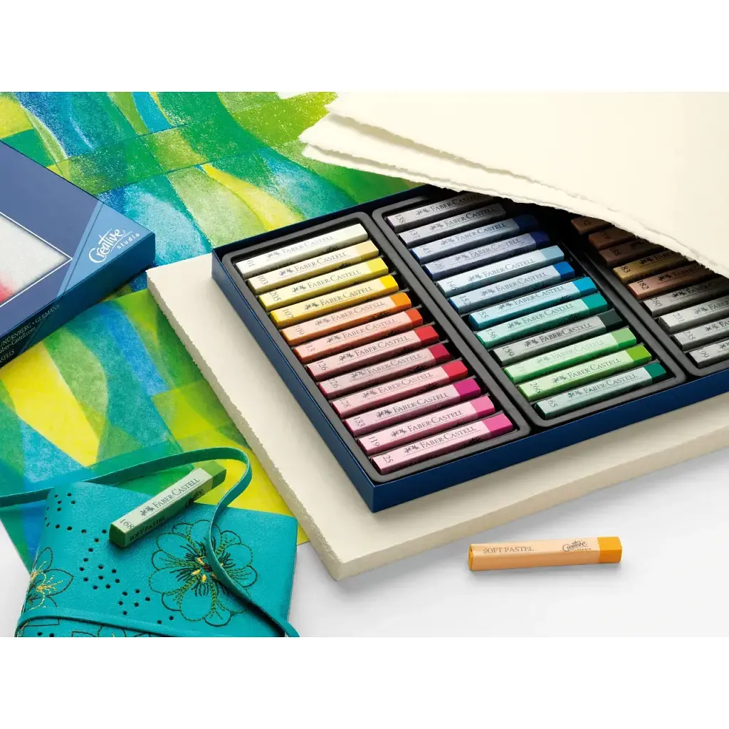 Пастель Faber-Castell Soft Pastels, м'яких, довжина крейди 70 мм, 24 кольори, 128324 (16794) - фото 7