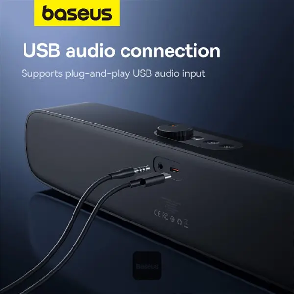 Саундбар Baseus AeQur DS10 Mini Soundbar бездротовий акумуляторна версія - фото 7