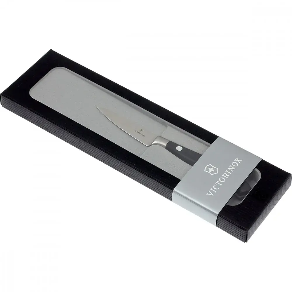 Кухонний ніж Victorinox Grand Maitre Carving лезо 8см з чорн. ручкою у подар.упак. - фото 3
