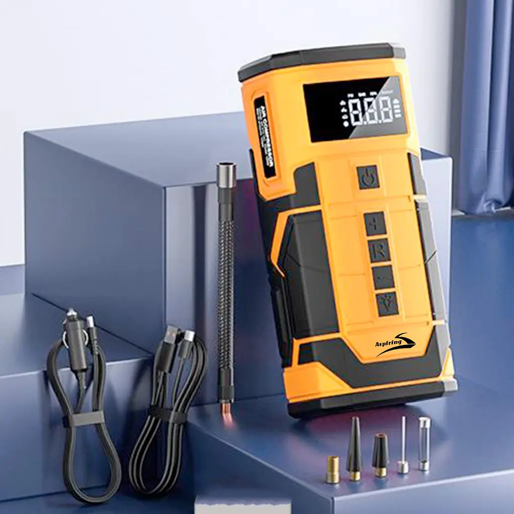Пускозарядний пристрій Aspiring Jump 3 Power bank 3-in-1 with inflator, wireless and cord - фото 11