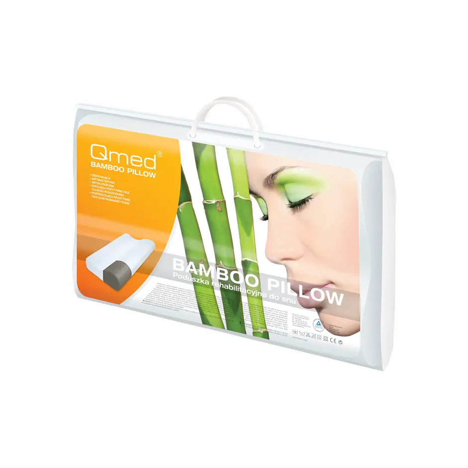 Подушка ортопедична Бамбукова Bamboo Pillow Qmed 52x32x11.5/ 9.5 см med0001391 - фото 3
