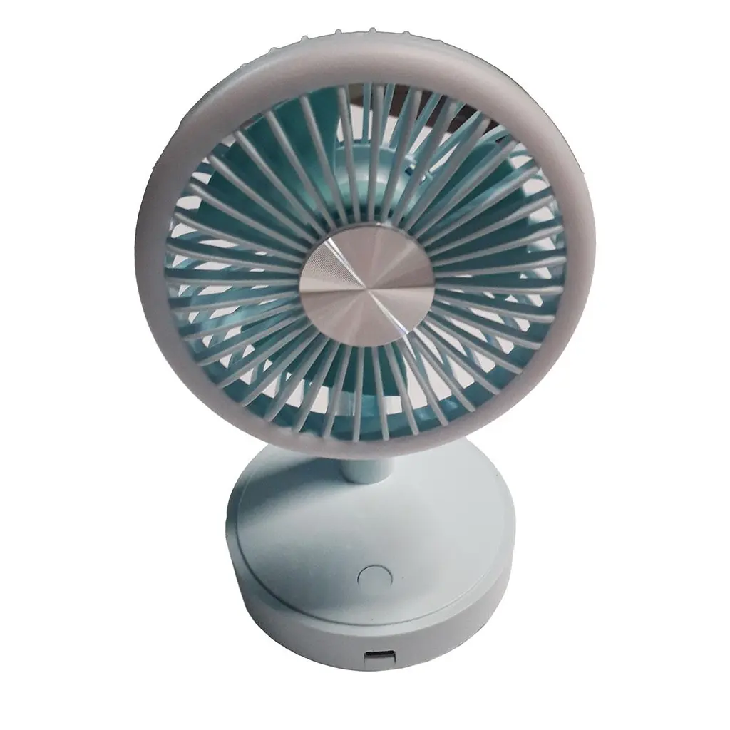 Маленький вентилятор на стіл Table Mini Fan Блакитний, вентилятор від акумулятора портативний - фото 4