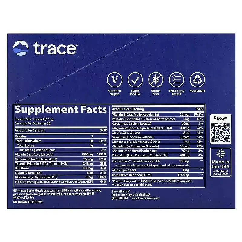 Електроліти Trace Power Pak смак апельсину 30 пакетиків по 6 г - фото 2
