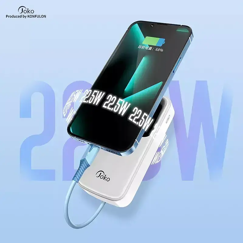 Универсальная зарядная батарея Konfulon Joko J12 Power Bank 20000Mah 22.5W (Черный) - фото 4