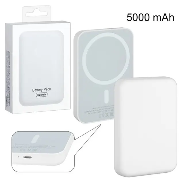 Внешний аккумулятор Magsafe Battery Pack 5000 mAh Wireless Portable Charger для iPhone - фото 4