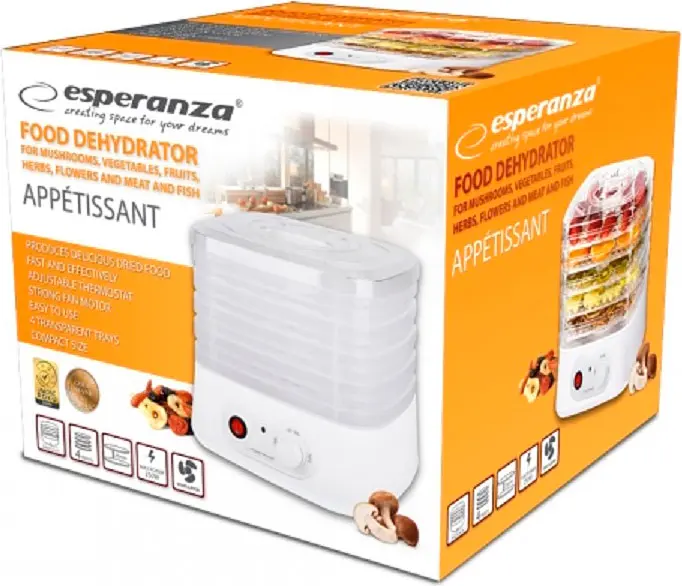 Сушарка для овочів та фруктів Esperanza EKD004 [86873] - фото 4