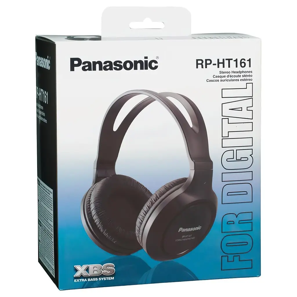 Проводные полноразмерные наушники Panasonic RP-HT161E-K (Черный) - фото 6