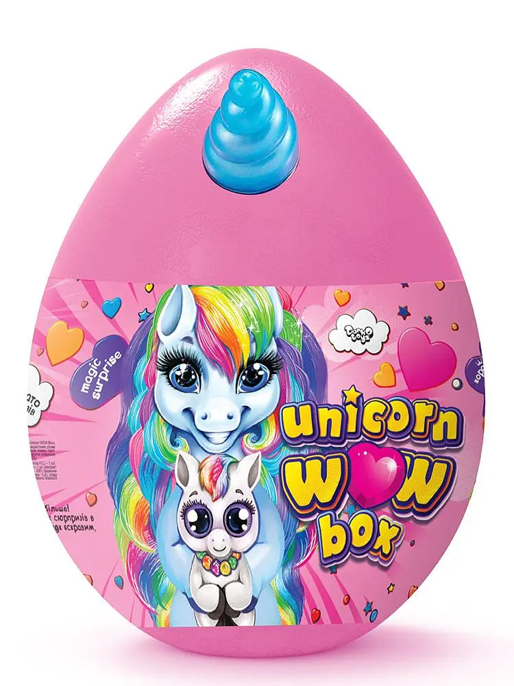 Дитячий ігровий набір для творчості Unicorn WOW Box (Яйце Єдинорога, 20 сюрпризів), фіолетовий (ДТ-ГО-09275)