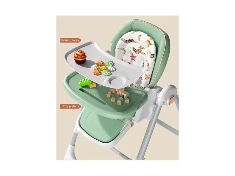 Стільчик-шезлонг для годування 2 в 1 Kidilo BabyChair Z901 Green - фото 7