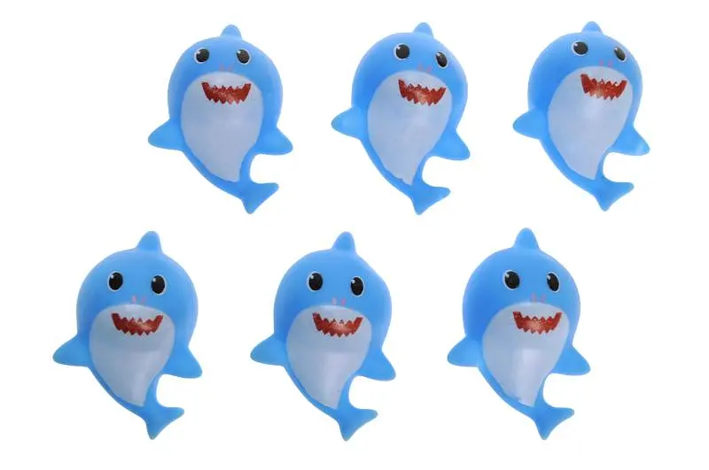 Набір іграшок для ванної страви Акули Baby Shark AY601G 6 штук в пакеті р.8x6x3 см YG Toys