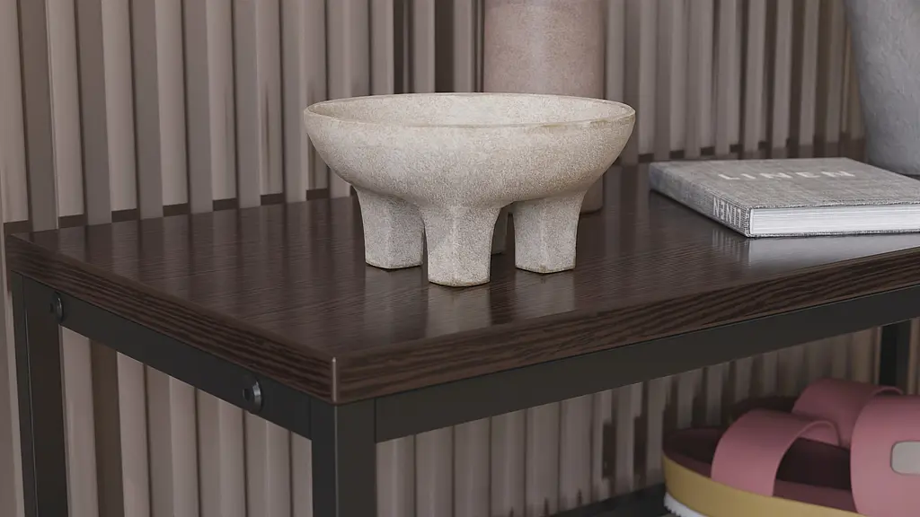 Полиця для взуття Слайм 4 Ferrum-decor 820x630x260 Чорний метал ДСП Венге Магія 16 мм (FRD-105161) - фото 4