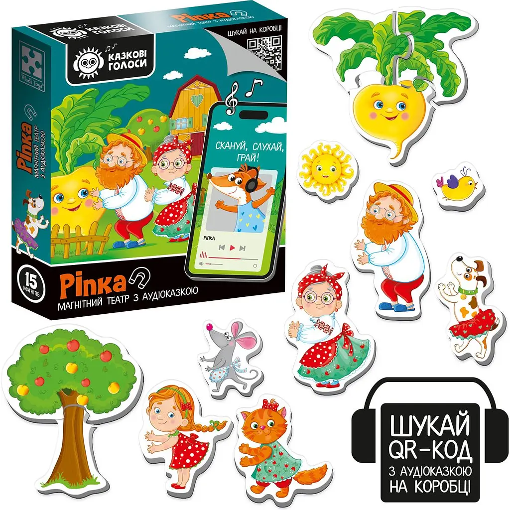 Магнітний театр Vladi Toys Казкові голоси Ріпка з аудіоказкою (VT3206-40) - фото 3