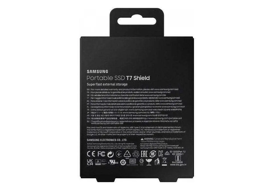 SSD накопичувач Samsung T7 Shield 2 TB Black (MU-PE2T0S) - фото 7