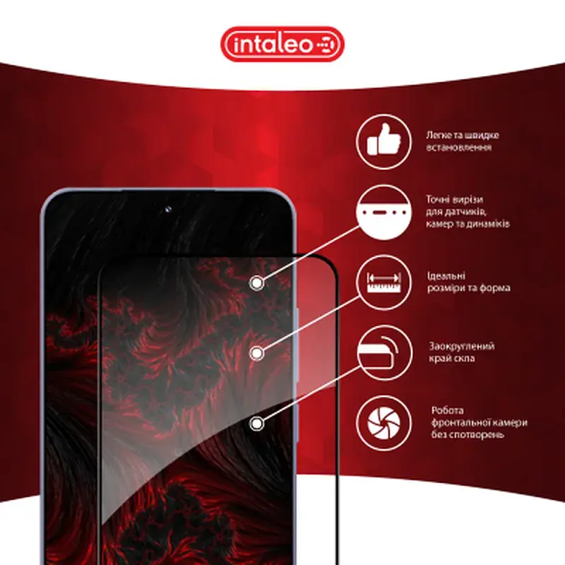 Скло захисне Intaleo Full Glue Xiaomi 15 Black (1283126607349) - фото 3