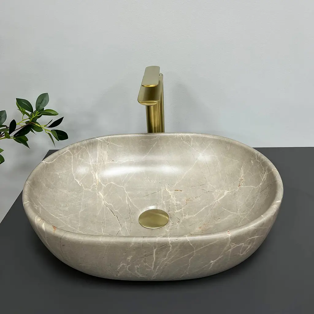 Умивальник VBI Modena S beige stone накладний VBI-012003 - фото 3