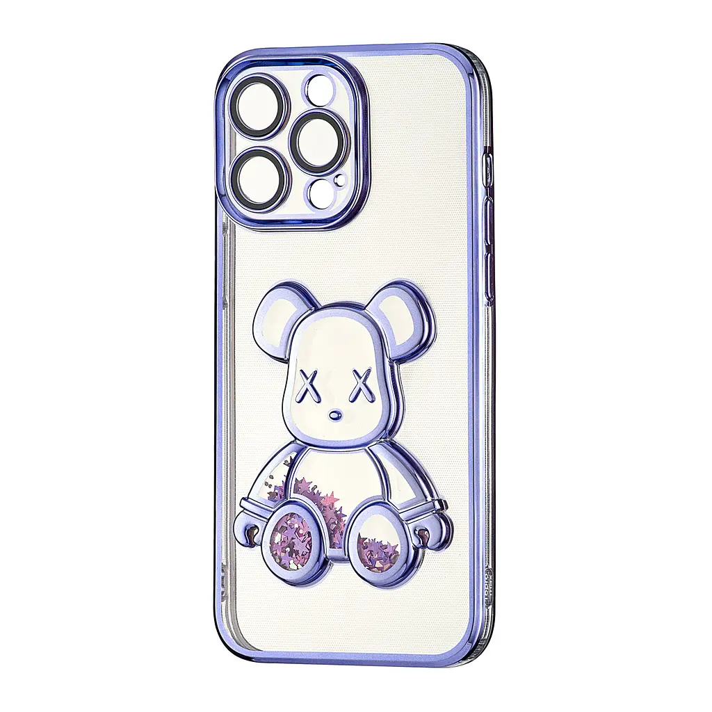 Чохол Shining Bear Case Protected Camera iPhone 15 Pro Max Purple